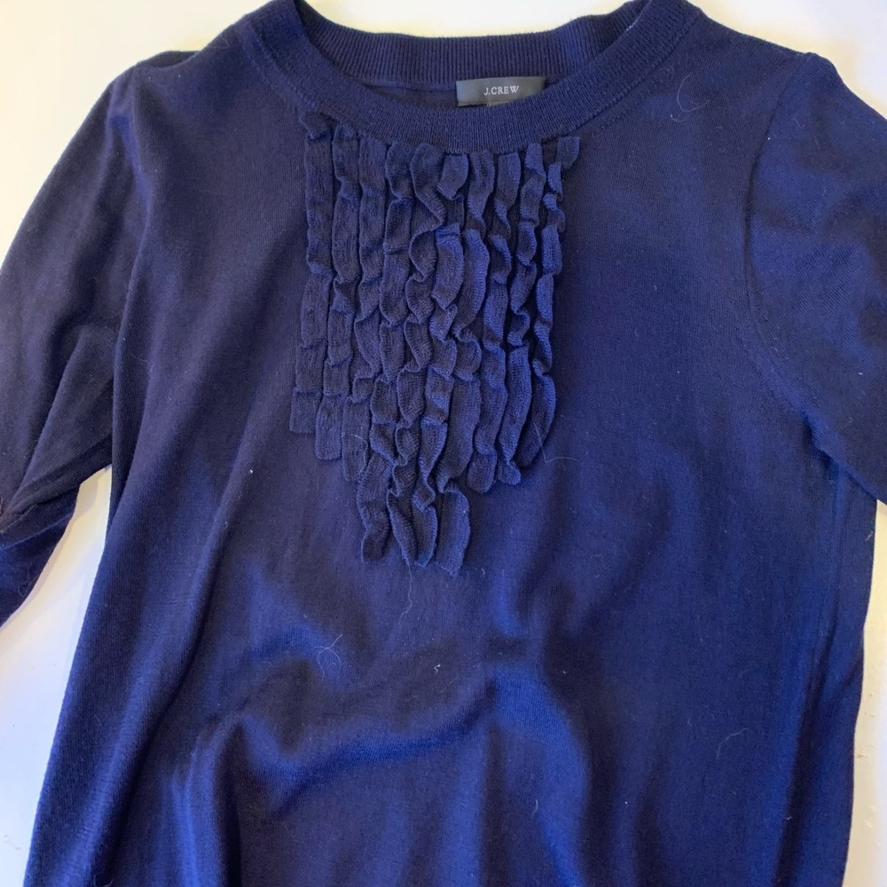 Navy j crew sweater
